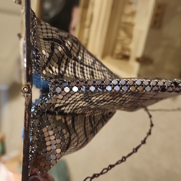 RARE WHITING & DAVIS Spiderweb Mesh Purse. TIKTOK FAMOUS - Picture 6 of 12